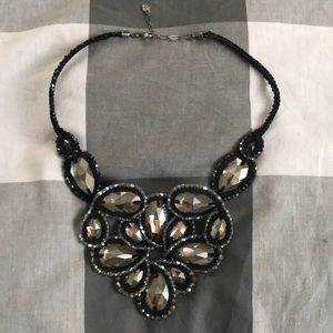 Black hematite crystal necklace